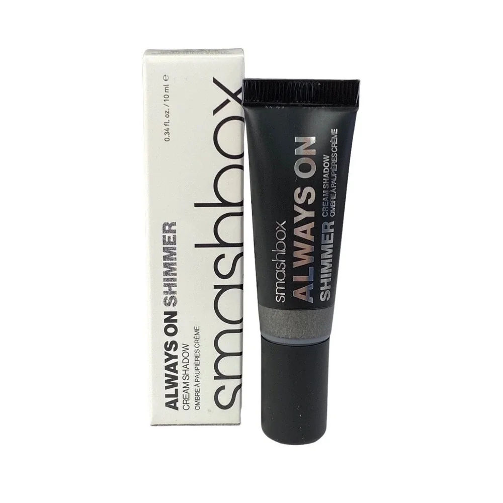 Smashbox Always On Shimmer Cream‎ Shadow Charcoal Shimmer Non-creasing 24 Hr NIB